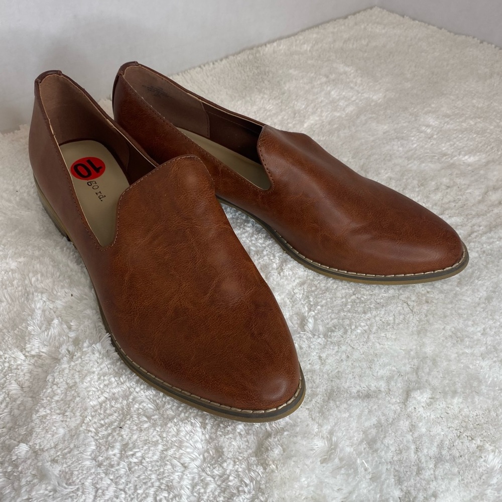 Indigo Women's Brown Slip-On Loafers